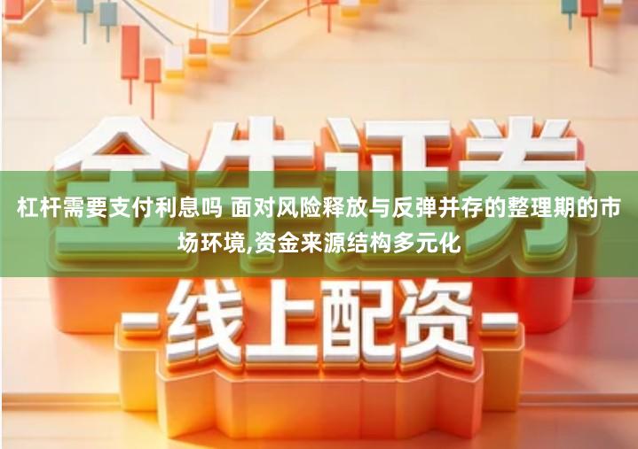 杠杆需要支付利息吗 面对风险释放与反弹并存的整理期的市场环境,资金来源结构多元化